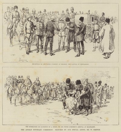La commission de la frontière afghane - Amedee Forestier